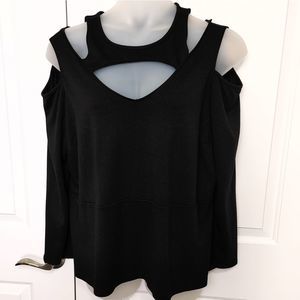 Michael Studio cold shoulder top